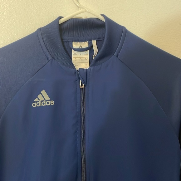Adidas Climacool blue medium long sleeve zipper up jacket, rear air vents - Picture 4 of 11